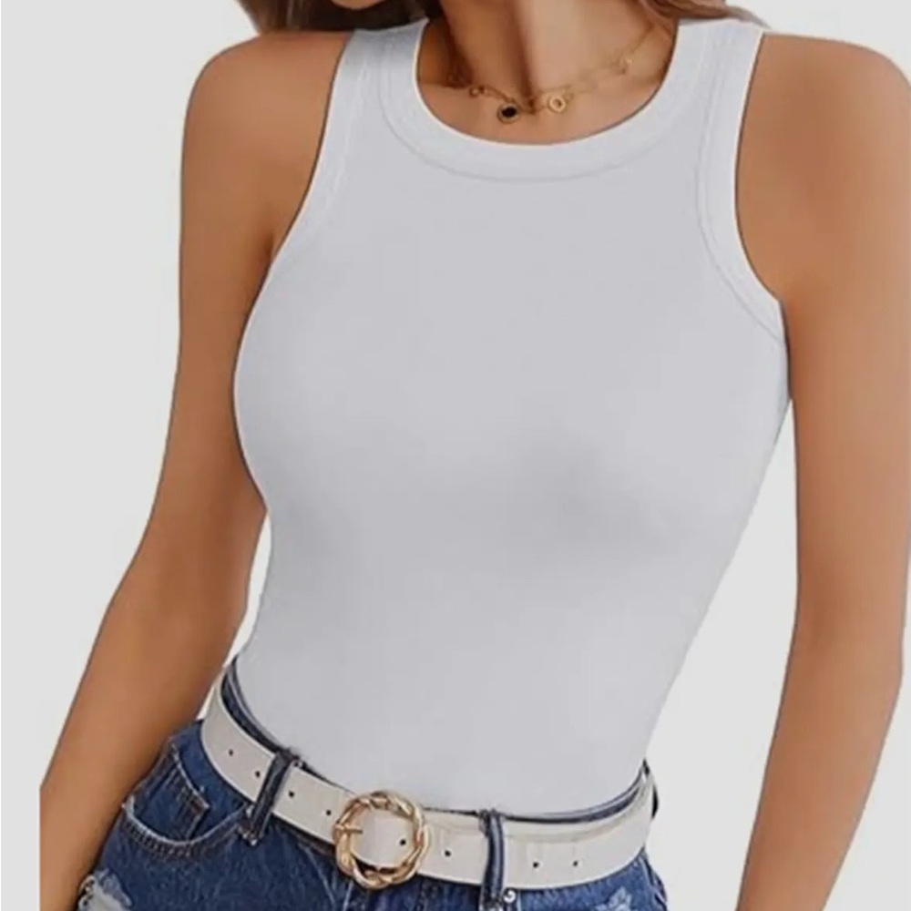 White Sleeveless Women's Top